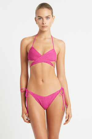 Bond-eye Sofie Triangle Top - Fuchsia Shimmer