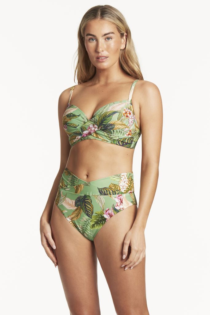 Sea Level Tropicale Cross Front Moulded Underwire D-DD Cup Bikini