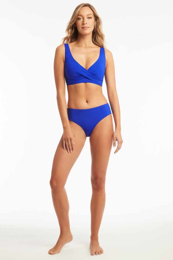 Sea Level Cross Front Multifit Bra Top - Eco Essentials
