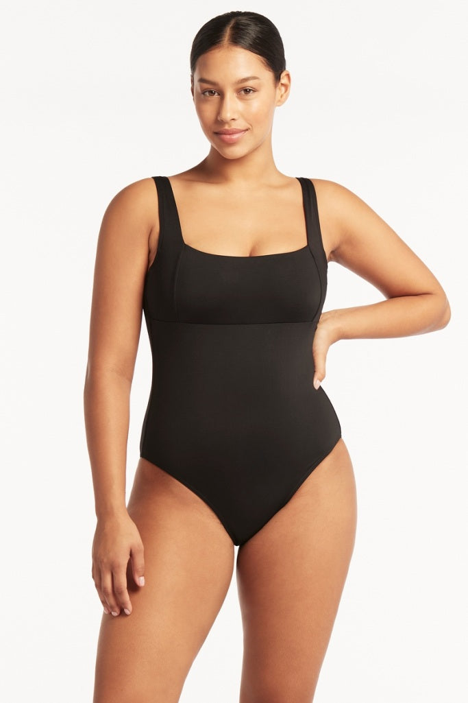 Sea Level Square Neck One Piece - Eco Essentials