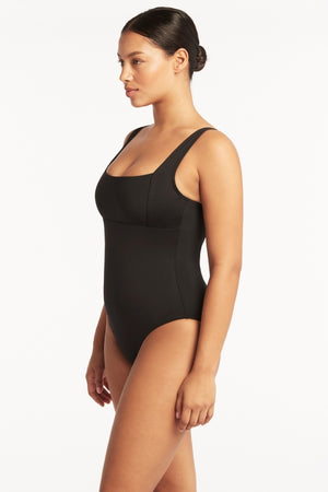 Sea Level Square Neck One Piece - Eco Essentials