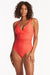 Sea Level Cross Front Multifit One Piece - Honeycomb