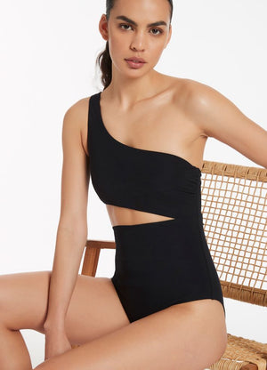 Jets One Shoulder Cut Out One Piece - Jetset