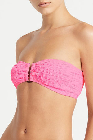 Bond-eye Blake Bandeau Top - Pink Tiger