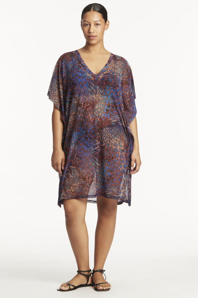 Sea Level Mesh Kaftan Coverup - Hunter