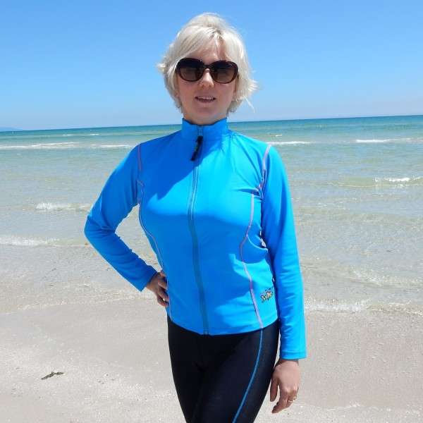 Radicool Womens Long Sleeve Rashie - Turquoise