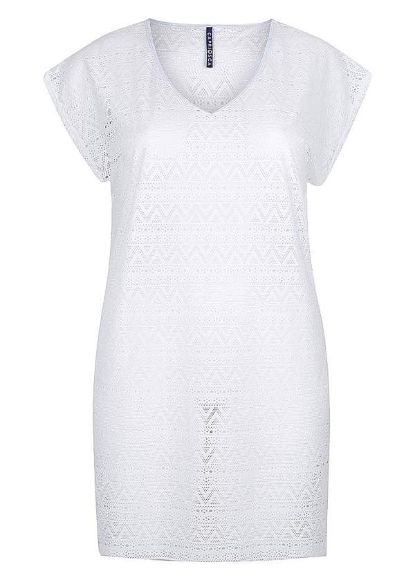 Capriosca Mesh Beach Cover Up - White