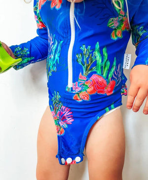 Tribe Tropical Baby UPF50+ Surfsuit with Nappy Change Snaps - Magnetic Island