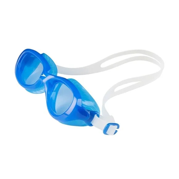 Speedo Junior Futura Classic Goggles - Clear/ Neon Blue