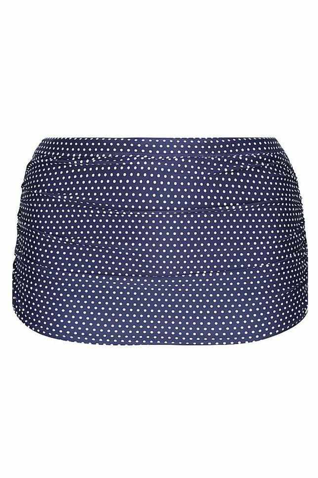 Capriosca Retro Skirted Pant - Navy Dots-Splish Splash Swimwear-Splish Splash Swimwear