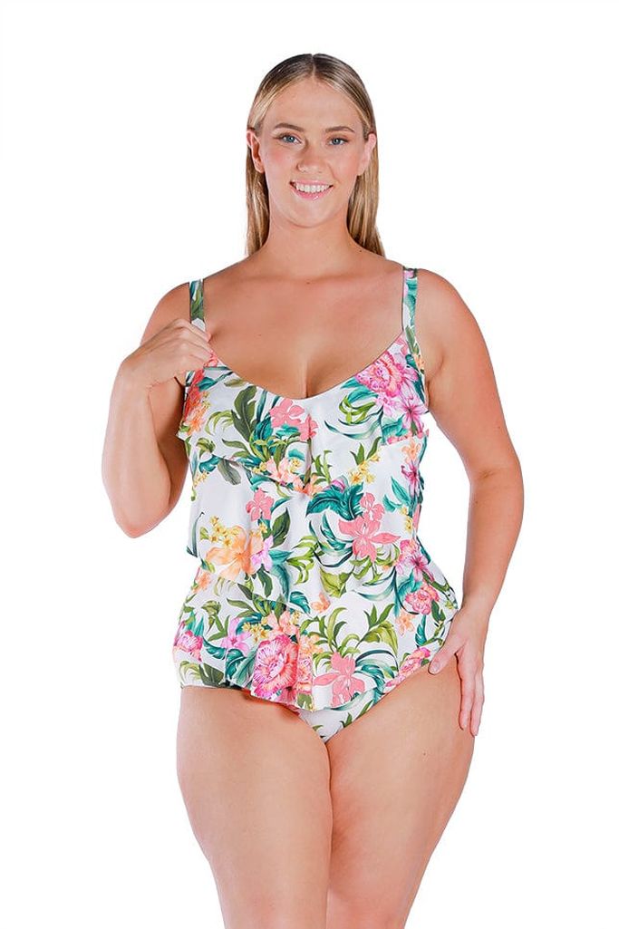 Capriosca 3 Tier One Piece - Bora Bora White